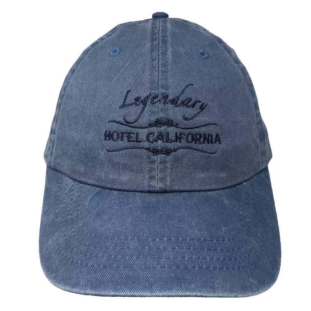 DKPS Legendary Hotel California Blue Baseball Cap Hat One Size Adjustable